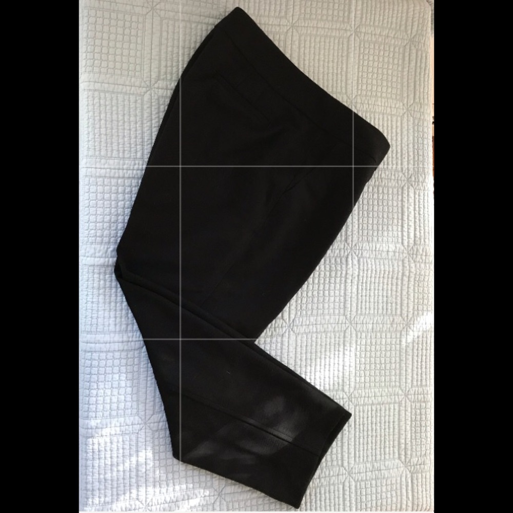 Loft petite black dress pants ankle length